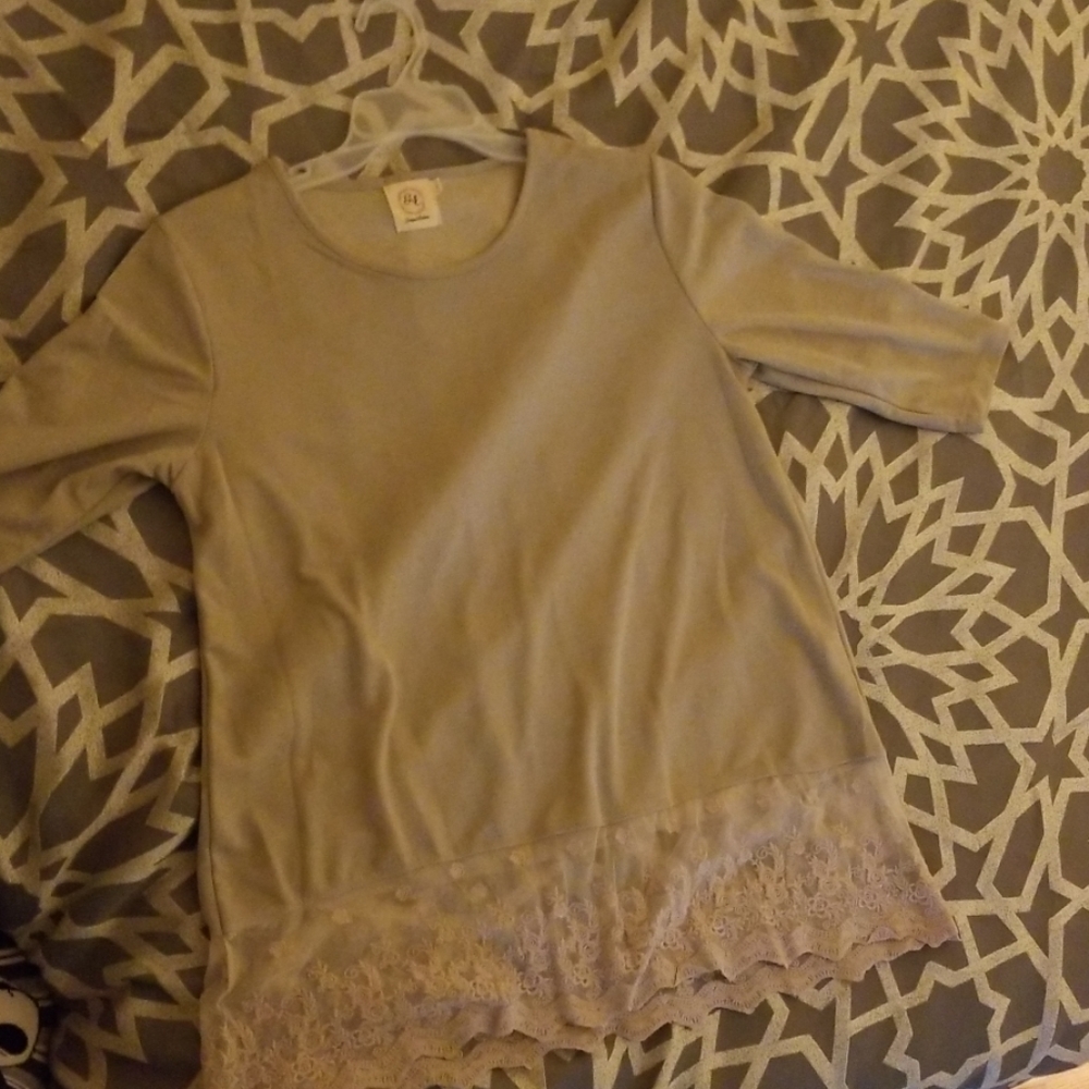 Grey laced tunic